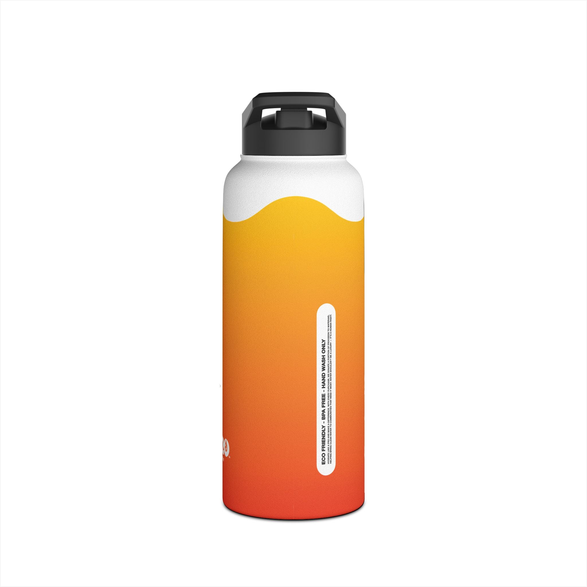 FIRSTY™ - 3 Sizes - Halloween - Stainless Steel Water Bottle with Carry Handle and Straw Lid - BPA-Free, Eco-Friendly