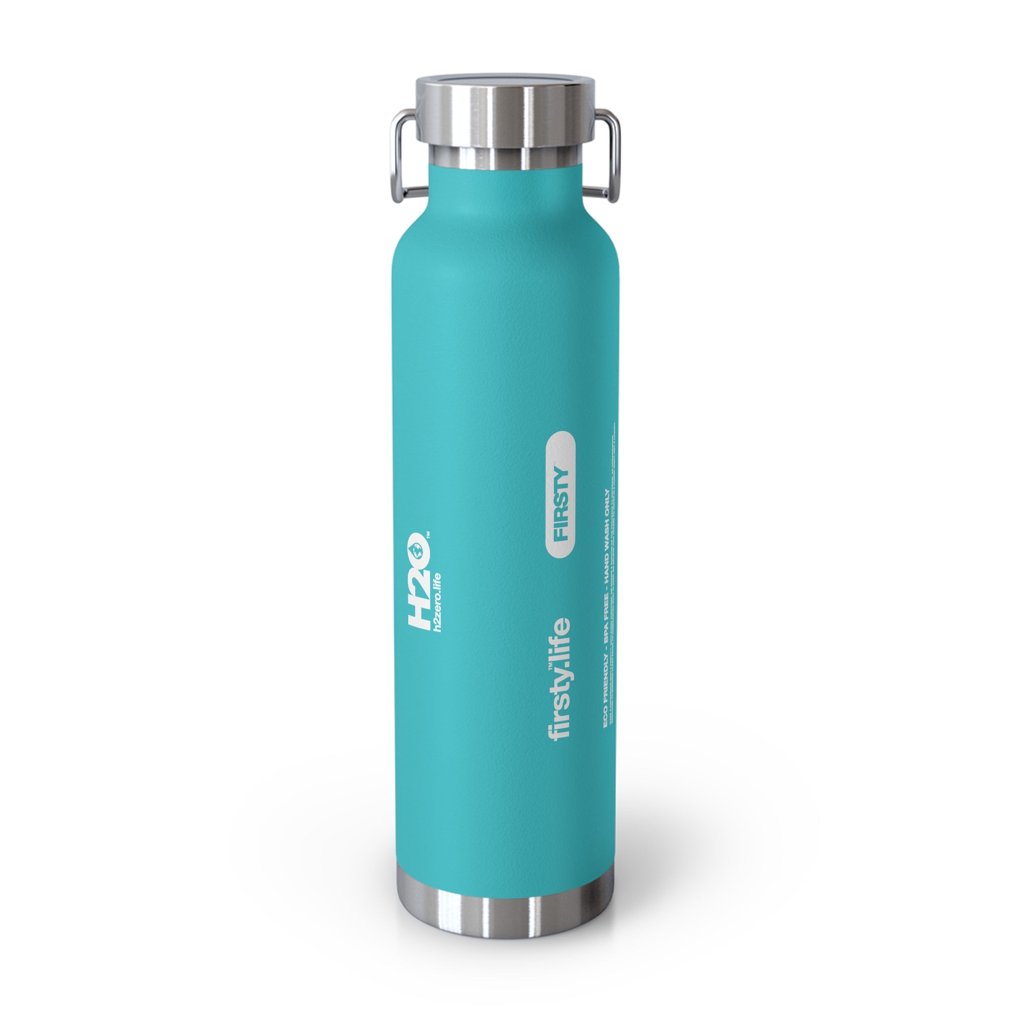 First™ Aid+ Mint Green -  22oz Copper Vacuum Insulated Water Bottle