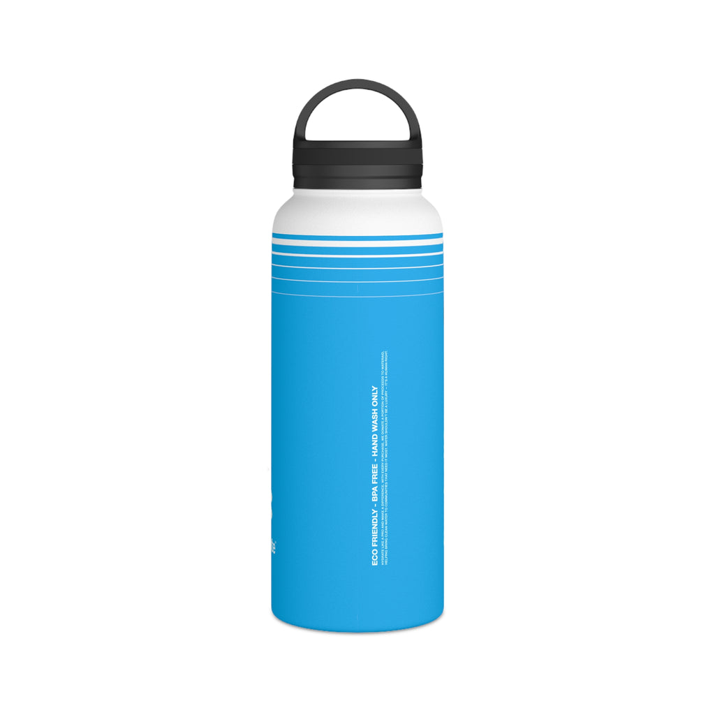 FIRSTY™ Hydrate™ 3 Sizes - Blue  - Stainless Steel Water Bottle with Carry Handle - BPA-Free, Eco-Friendly