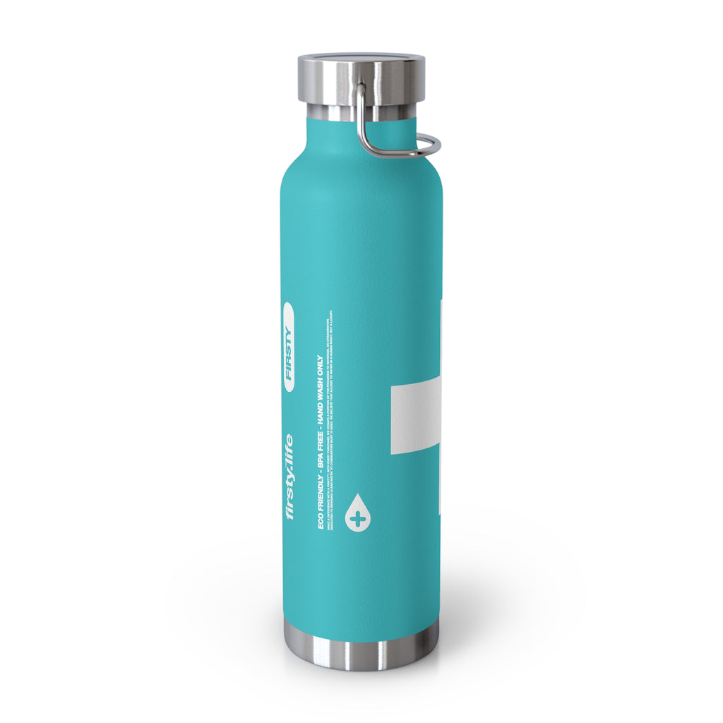 First™ Aid+ Mint Green -  22oz Copper Vacuum Insulated Water Bottle