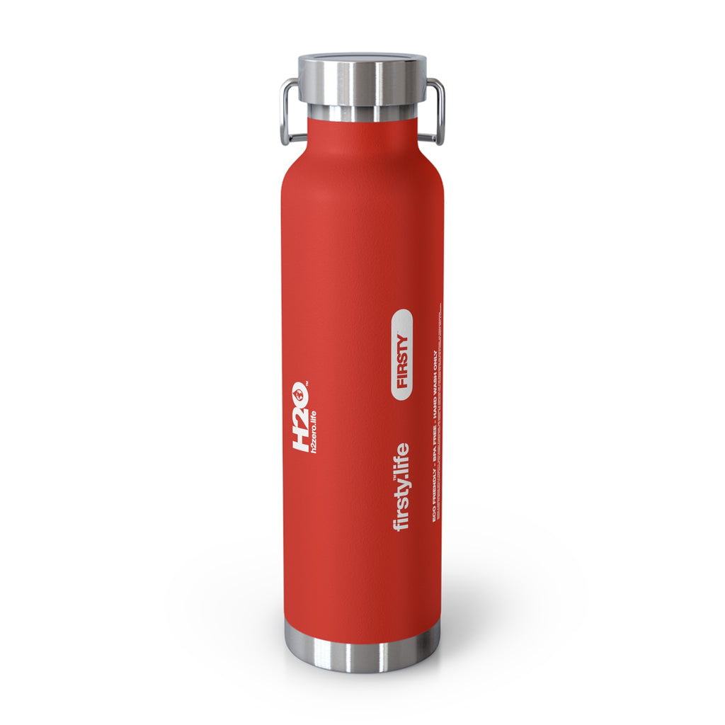 First™ Aid+ Red -  22oz Copper Vacuum Insulated Water Bottle