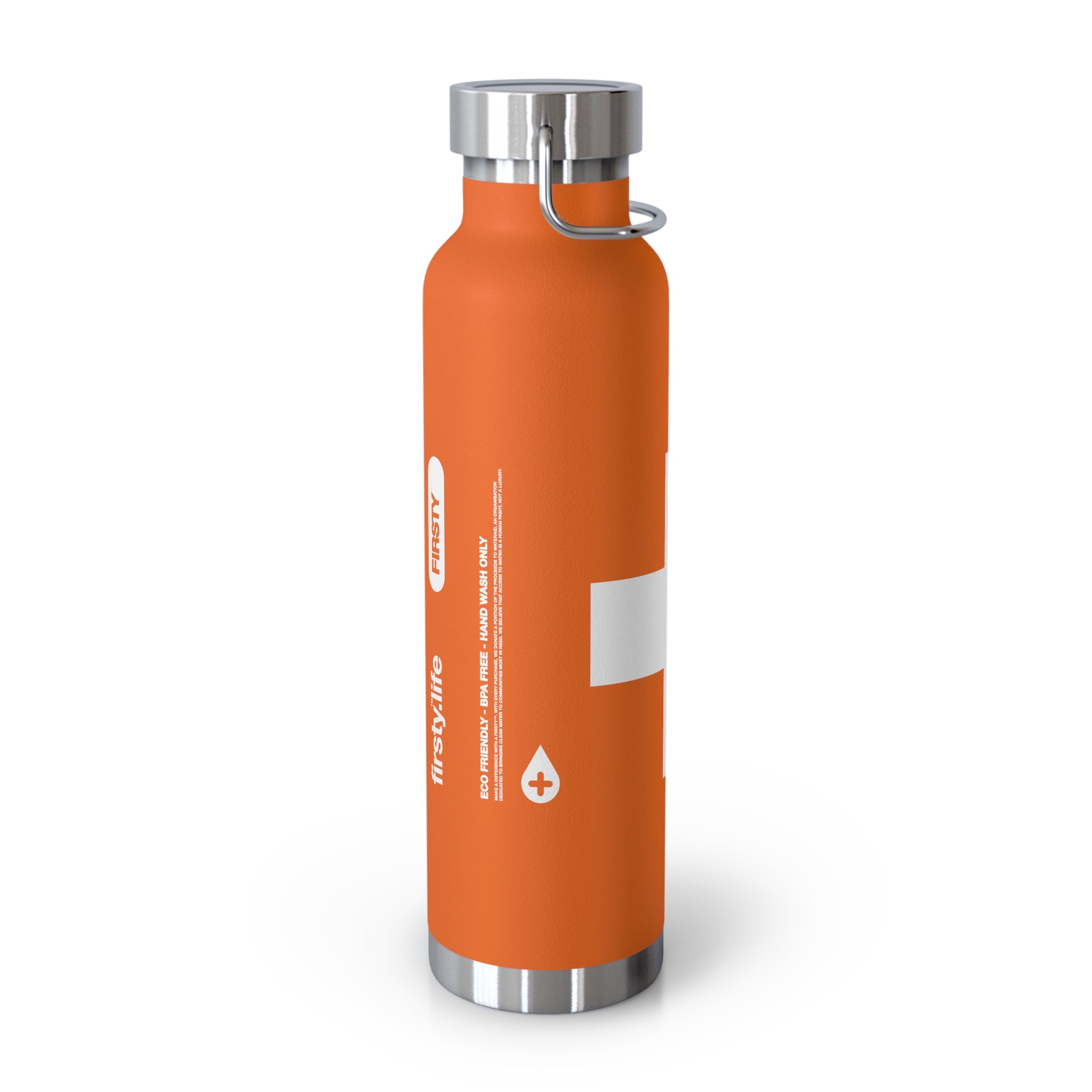 First™ Aid+ Orange -  22oz Copper Vacuum Insulated Water Bottle