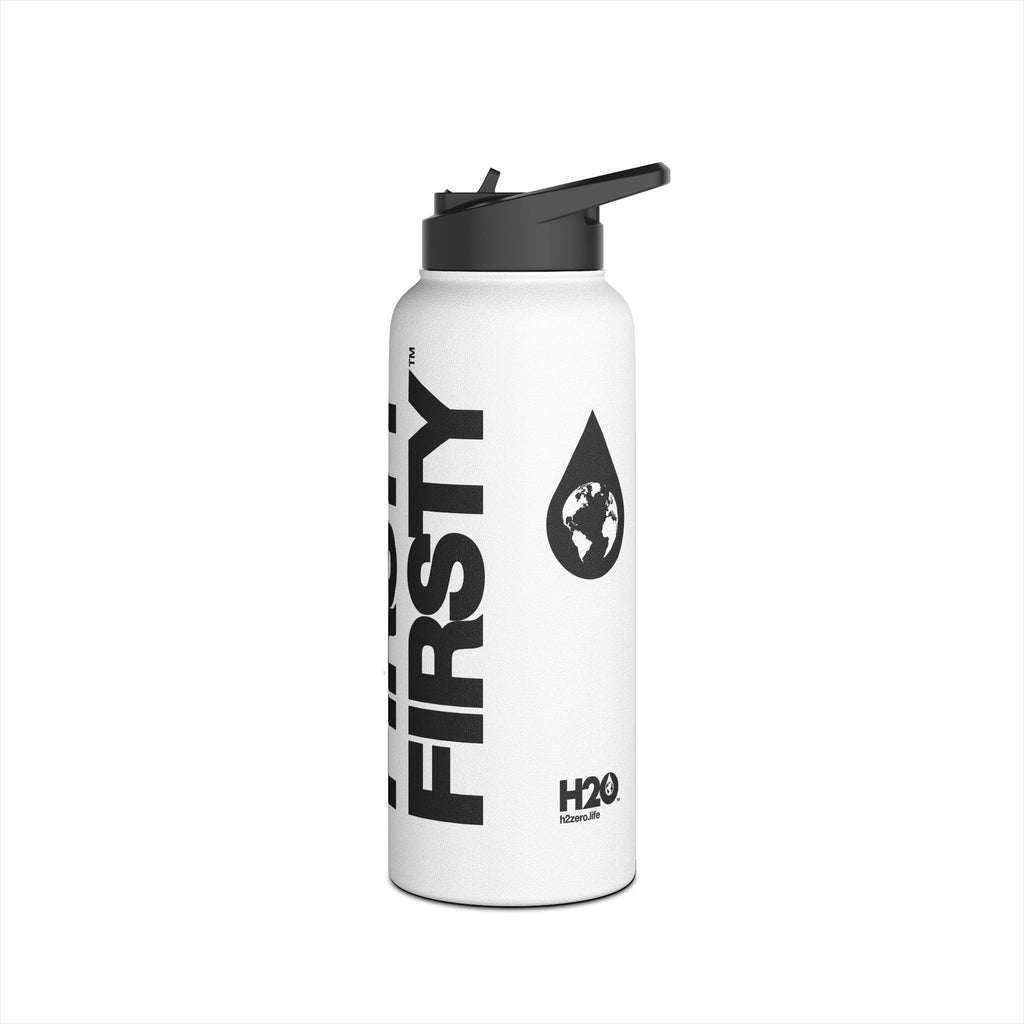 FIRSTY™ 3 Sizes - Three - Stainless Steel Water Bottle with Carry Handle and Straw Lid - BPA-Free, Eco-Friendly