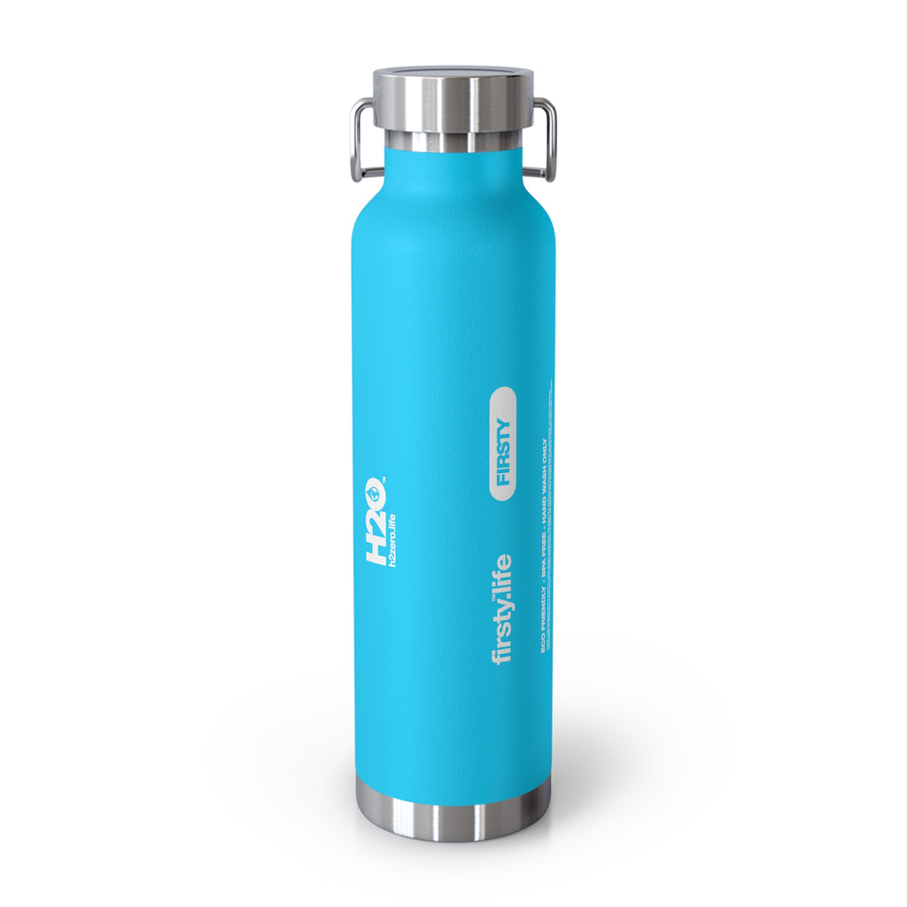 First™ Aid+ Pebble Blue -  22oz Copper Vacuum Insulated Water Bottle