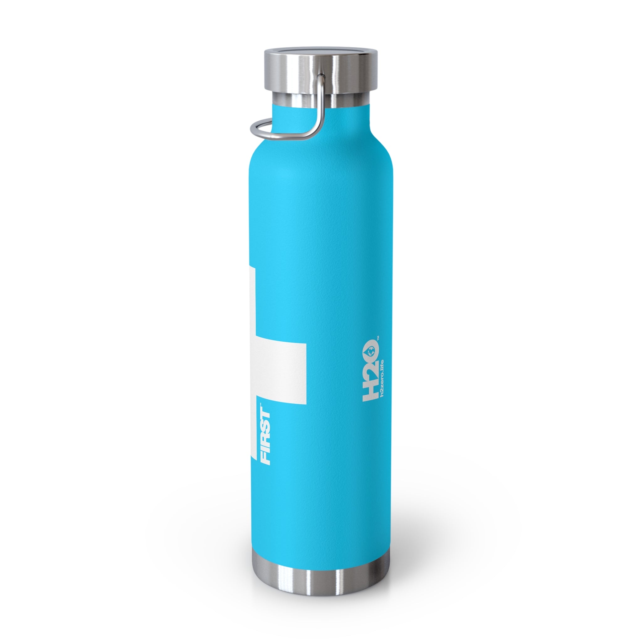 First™ Aid+ Pebble Blue -  22oz Copper Vacuum Insulated Water Bottle