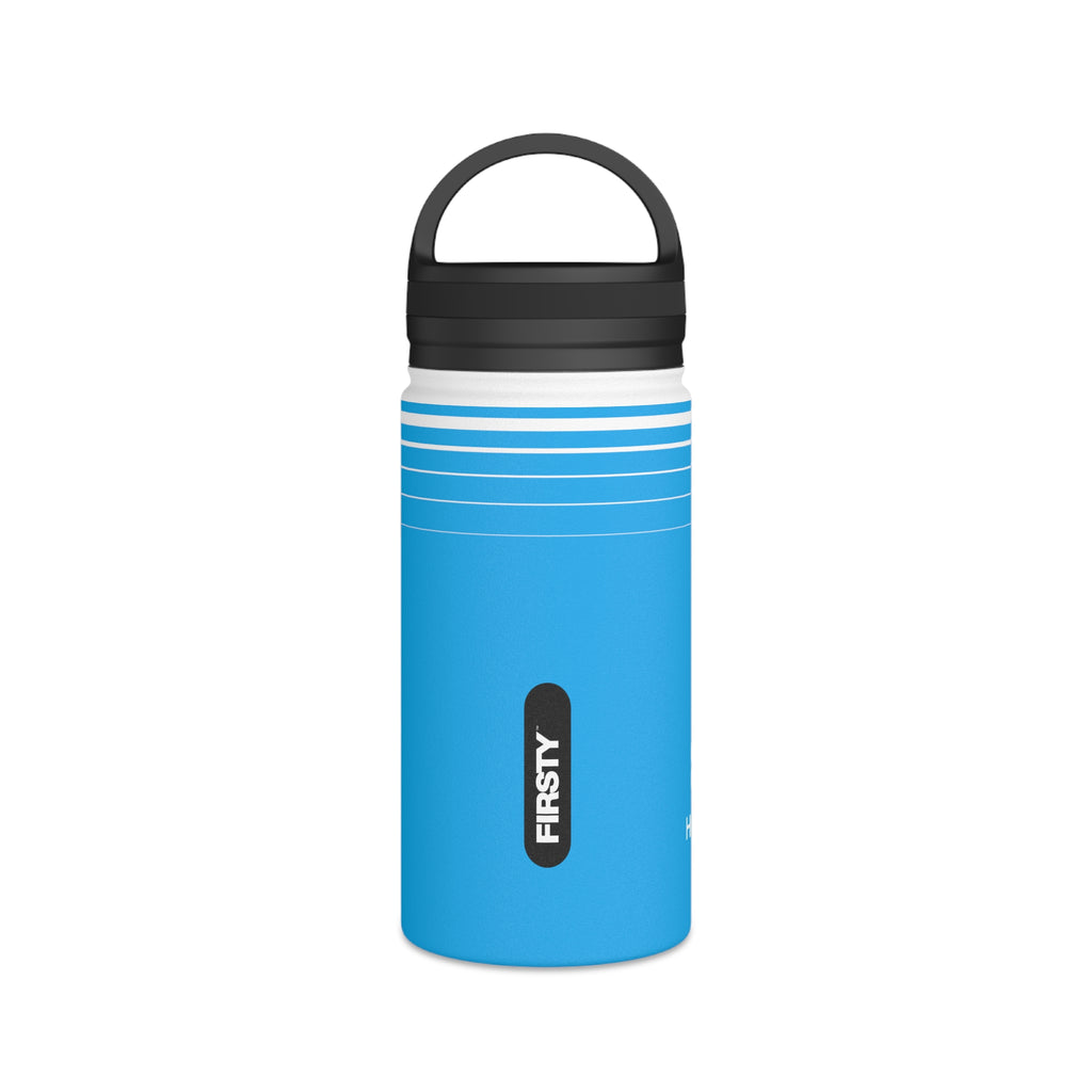 FIRSTY™ Hydrate™ 3 Sizes - Blue  - Stainless Steel Water Bottle with Carry Handle - BPA-Free, Eco-Friendly