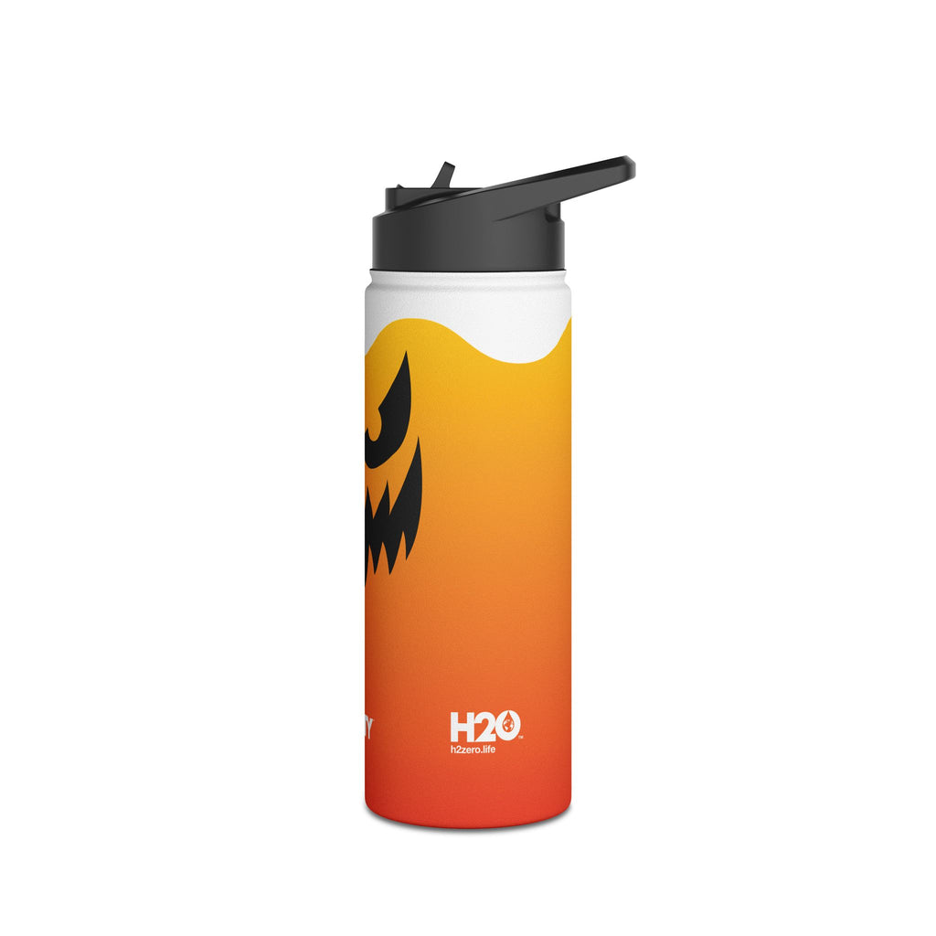FIRSTY™ - 3 Sizes - Halloween - Stainless Steel Water Bottle with Carry Handle and Straw Lid - BPA-Free, Eco-Friendly