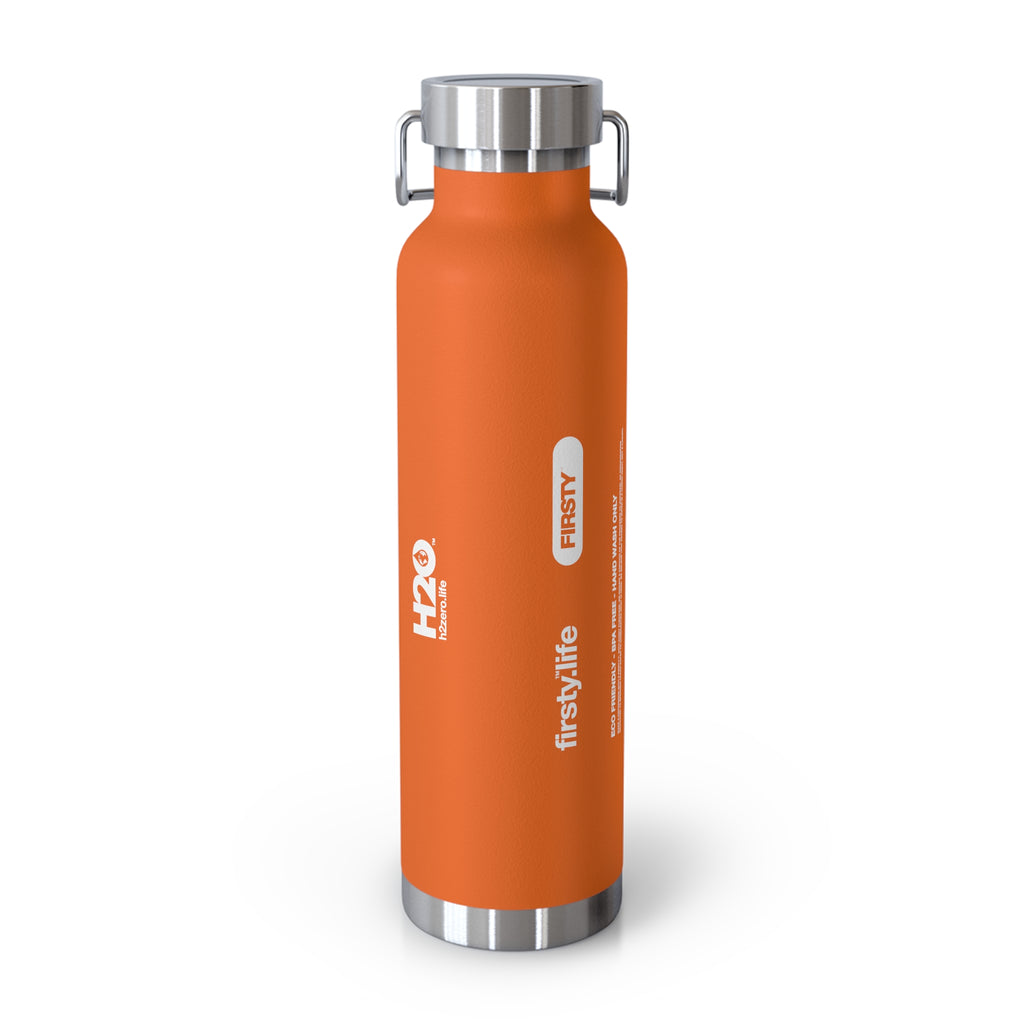 First™ Aid+ Orange -  22oz Copper Vacuum Insulated Water Bottle