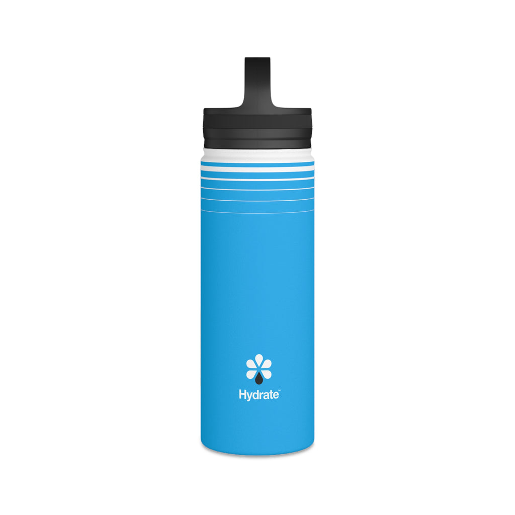 FIRSTY™ Hydrate™ 3 Sizes - Blue  - Stainless Steel Water Bottle with Carry Handle - BPA-Free, Eco-Friendly