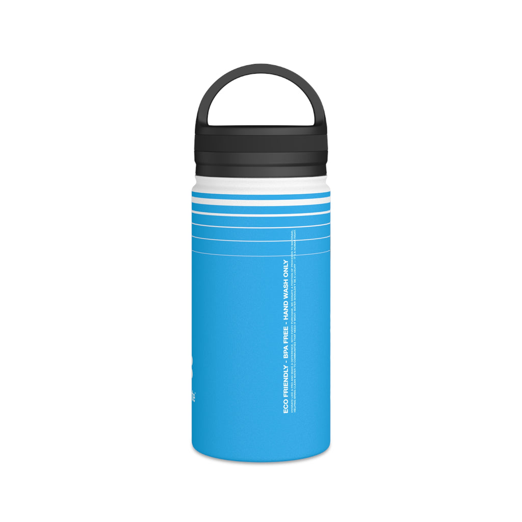 FIRSTY™ Hydrate™ 3 Sizes - Blue  - Stainless Steel Water Bottle with Carry Handle - BPA-Free, Eco-Friendly