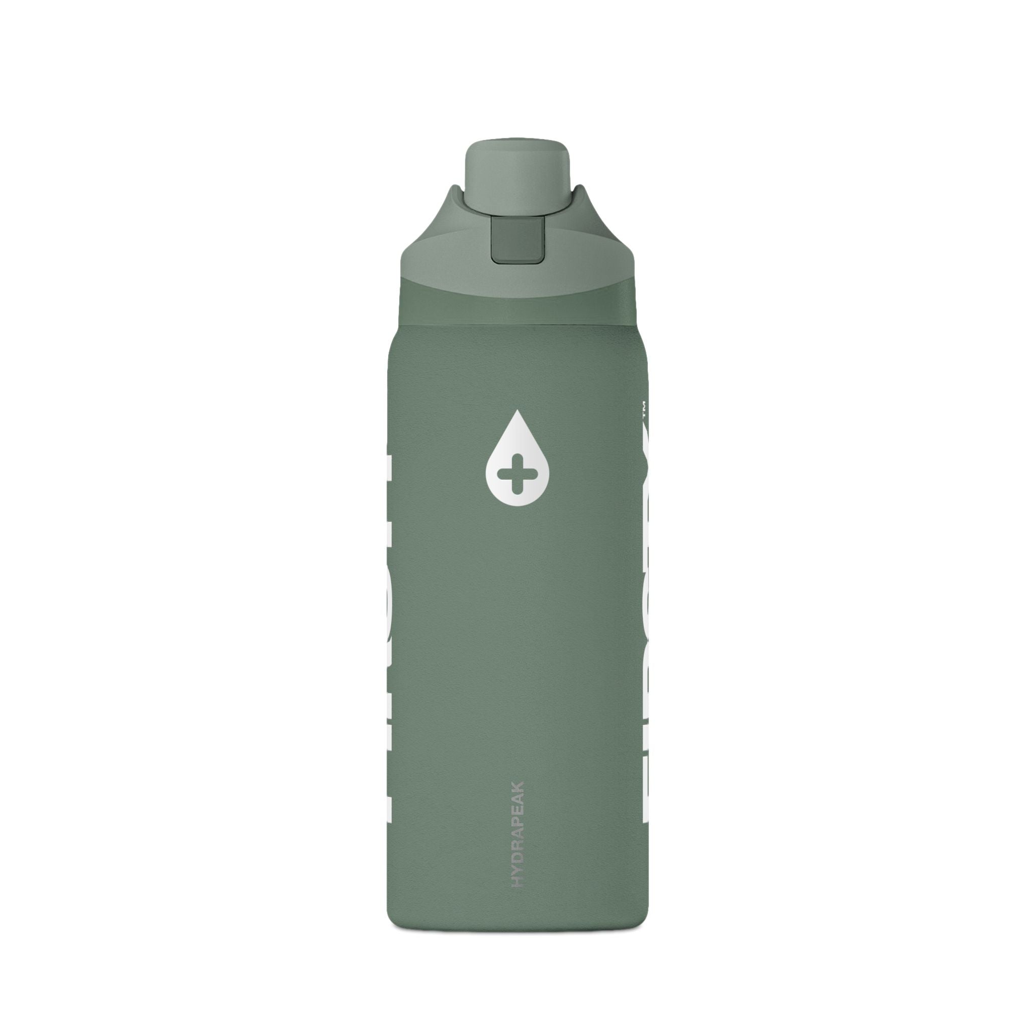 FIRSTY™ Sage Green Insulated 32oz Water Bottle – Leakproof Sport Flask with Flip Straw