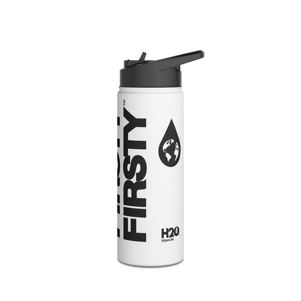 FIRSTY™ 3 Sizes - Three - Stainless Steel Water Bottle with Carry Handle and Straw Lid - BPA-Free, Eco-Friendly