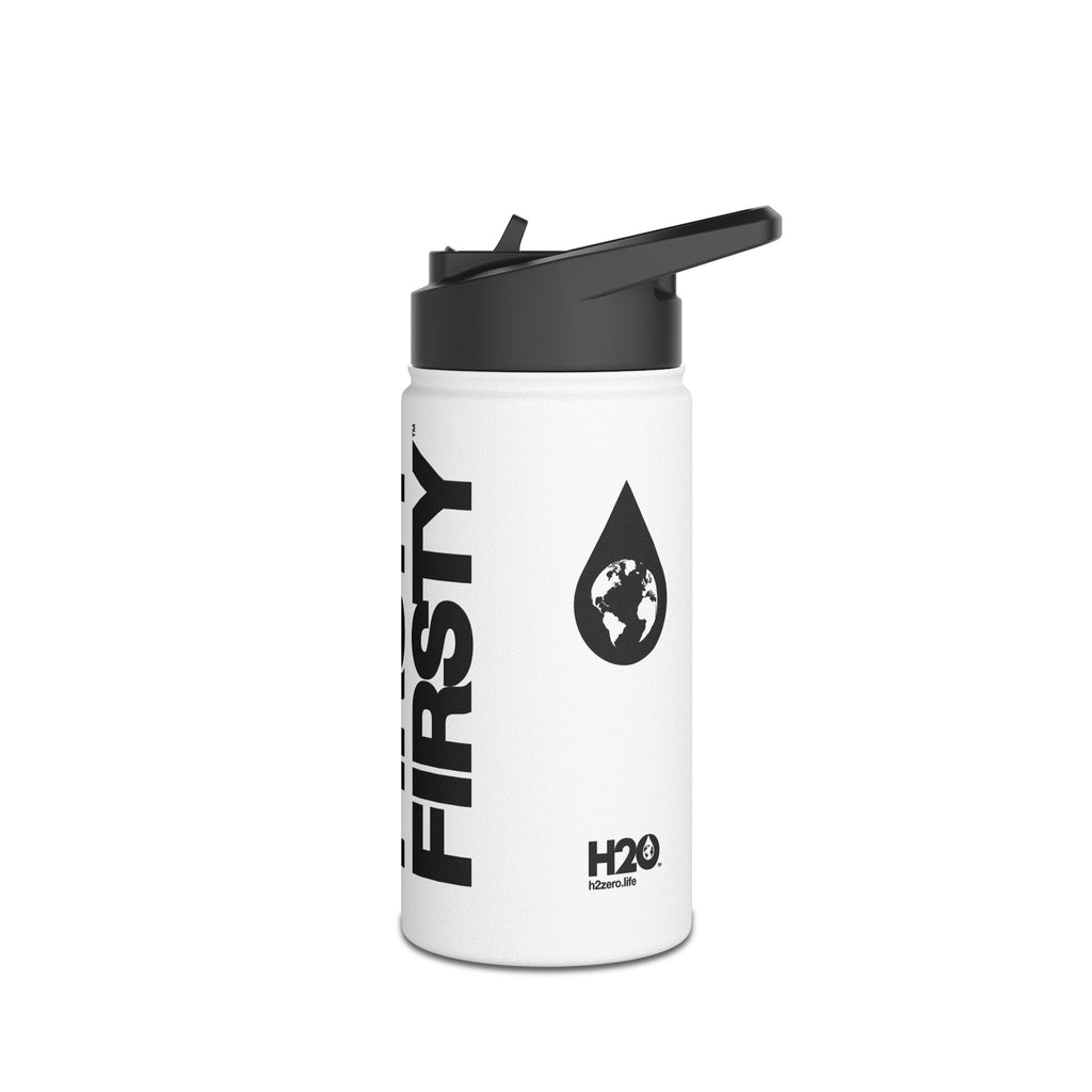 FIRSTY™ 3 Sizes - Three - Stainless Steel Water Bottle with Carry Handle and Straw Lid - BPA-Free, Eco-Friendly