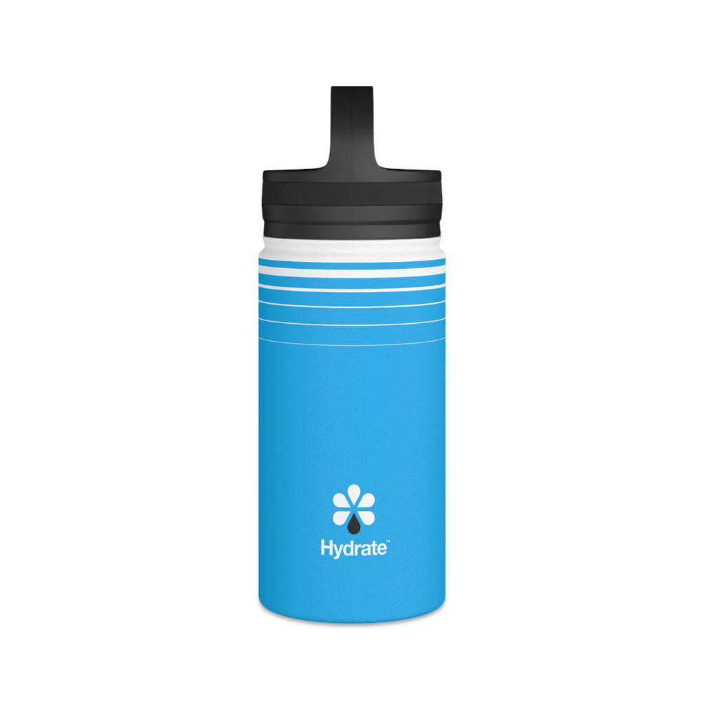 FIRSTY™ Hydrate™ 3 Sizes - Blue  - Stainless Steel Water Bottle with Carry Handle - BPA-Free, Eco-Friendly