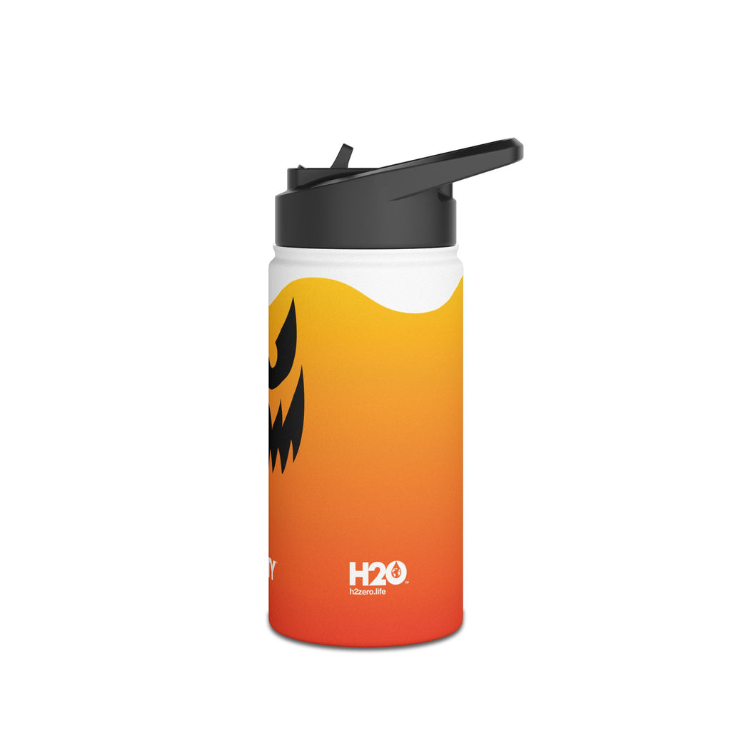 FIRSTY™ - 3 Sizes - Halloween - Stainless Steel Water Bottle with Carry Handle and Straw Lid - BPA-Free, Eco-Friendly