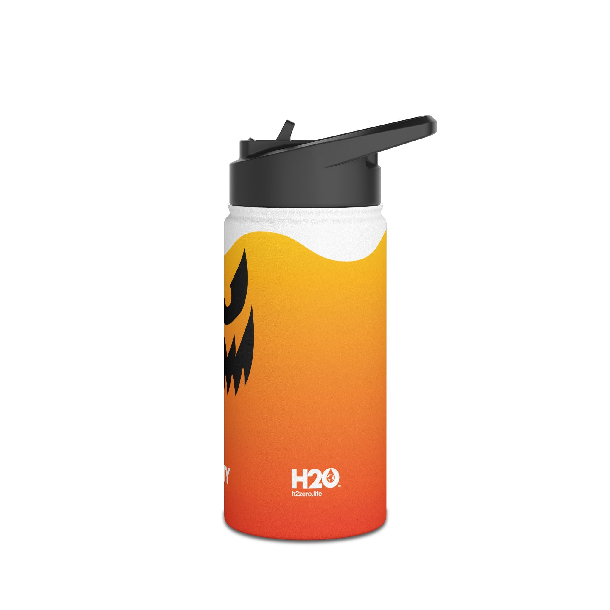 FIRSTY™ - 3 Sizes - Halloween - Stainless Steel Water Bottle with Carry Handle and Straw Lid - BPA-Free, Eco-Friendly
