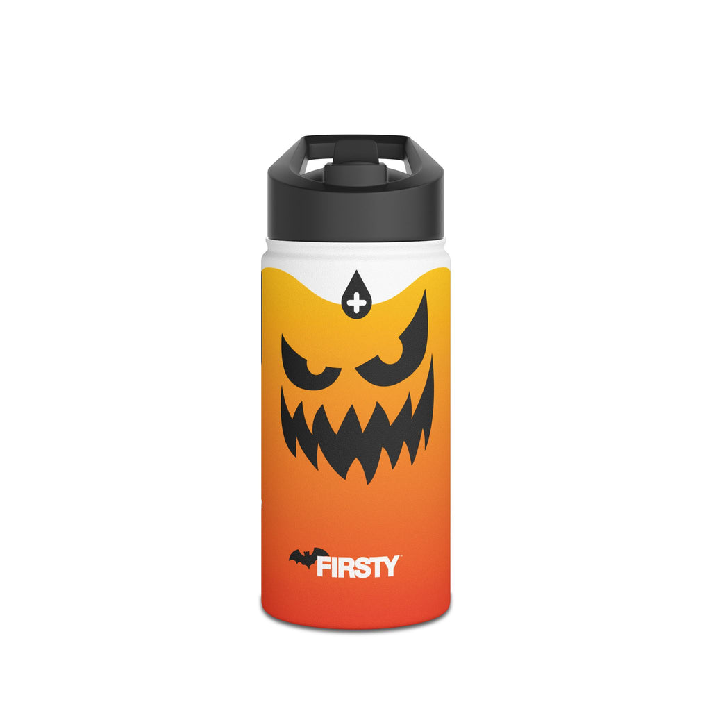 FIRSTY™ - 3 Sizes - Halloween - Stainless Steel Water Bottle with Carry Handle and Straw Lid - BPA-Free, Eco-Friendly