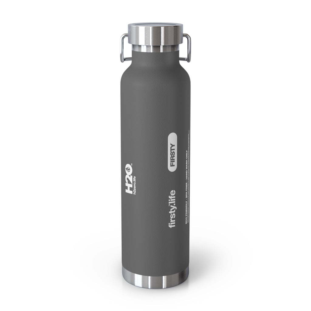 First™ Aid+ Grey -  22oz Copper Vacuum Insulated Water Bottle