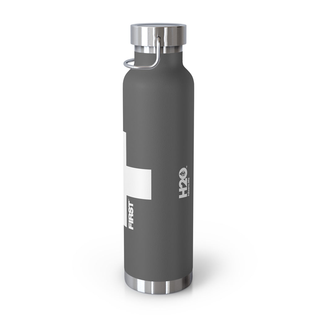 First™ Aid+ Grey -  22oz Copper Vacuum Insulated Water Bottle